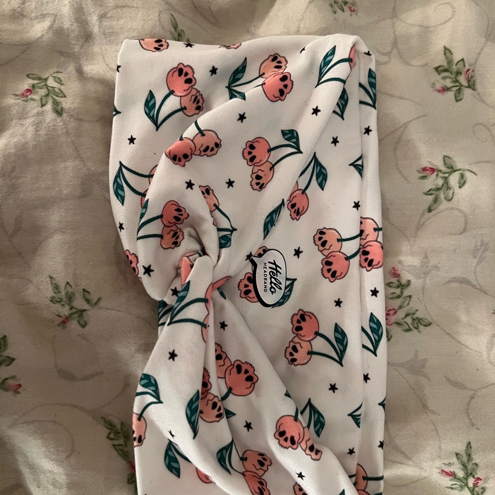 Cherry Skull Hello Headband